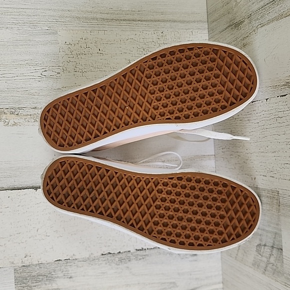 Vans Off the Wall blush pink low profile canvas sneakers tennis shoes Size 8.5 - Picture 5 of 8